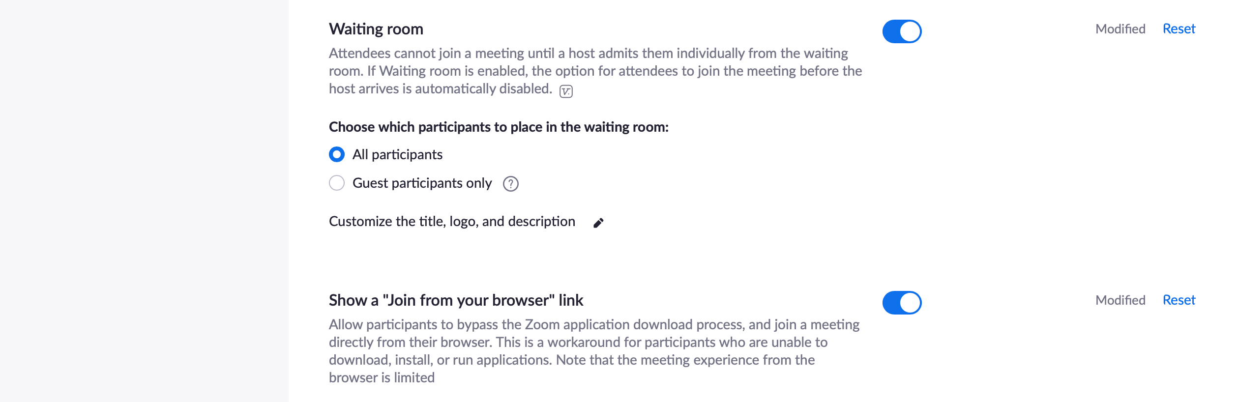 zoom waiting room instructions